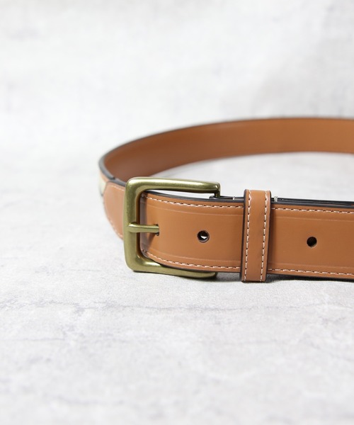 TOMMY HILFIGER(トミーヒルフィガー)の「TOMMY HILFIGER レザーロゴ入りベルト(ベルト・メンズ・ブラック/ナチュラル/カーキ/ネイビー・32/34/36/38/40)」の7枚目の写真