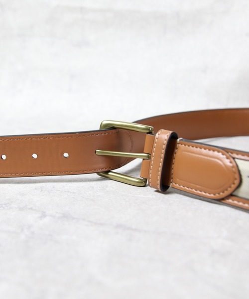 TOMMY HILFIGER(トミーヒルフィガー)の「TOMMY HILFIGER レザーロゴ入りベルト(ベルト・メンズ・ブラック/ナチュラル/カーキ/ネイビー・32/34/36/38/40)」の8枚目の写真