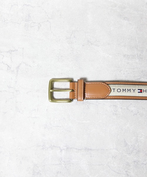 TOMMY HILFIGER(トミーヒルフィガー)の「TOMMY HILFIGER レザーロゴ入りベルト(ベルト・メンズ・ブラック/ナチュラル/カーキ/ネイビー・32/34/36/38/40)」の11枚目の写真