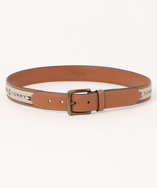 TOMMY HILFIGER(トミーヒルフィガー)の「TOMMY HILFIGER レザーロゴ入りベルト(ベルト・メンズ・ブラック/ナチュラル/カーキ/ネイビー・32/34/36/38/40)」の13枚目の写真