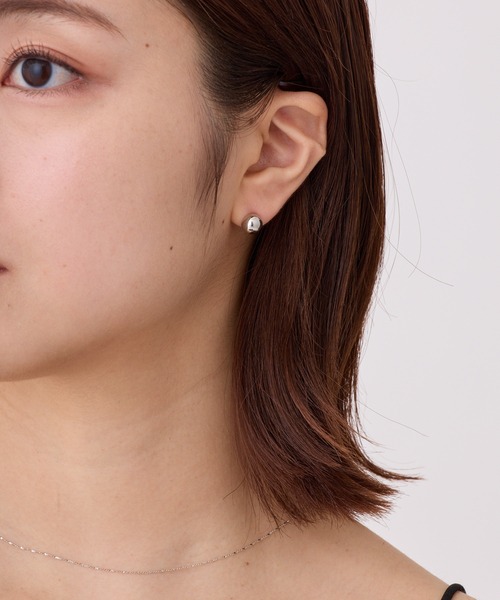 kismetbymilkaピアスdeuxiemeclasse美品 Em7（エミナ）/キャッチレスピアス/Silver925/K18coating