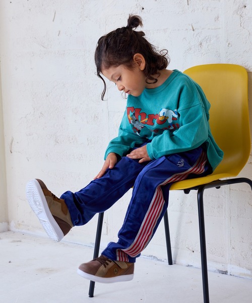 MARKEY'S（マーキーズ）の「ベロアトラックパンツ（スウェットパンツ・キッズ・ブラック/ライトブルー/グレー/ワインレッド/グリーン/ブラウン/ネイビー/マスタード・120/110/100/90/150/140/130）」の20枚目の写真