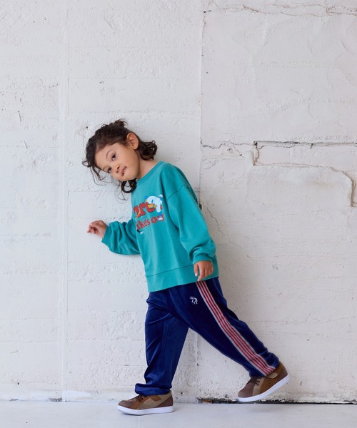 MARKEY'S（マーキーズ）の「ベロアトラックパンツ（スウェットパンツ・キッズ・ブラック/ライトブルー/グレー/ワインレッド/グリーン/ブラウン/ネイビー/マスタード・120/110/100/90/150/140/130）」の21枚目の写真