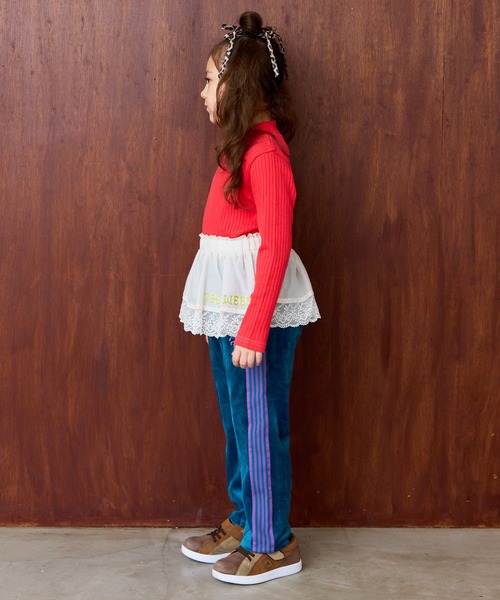 MARKEY'S（マーキーズ）の「ベロアトラックパンツ（スウェットパンツ・キッズ・ブラック/ライトブルー/グレー/ワインレッド/グリーン/ブラウン/ネイビー/マスタード・120/110/100/90/150/140/130）」の16枚目の写真