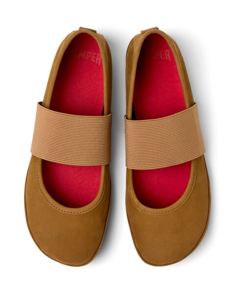 CAMPER（カンペール）の「[カンペール] RIGHT NINA / フラットシューズ（バレエシューズ・レディース・キャメル・25.0cm/25.5cm/23.0cm/24.0cm/22.5cm/23.5cm）」の4枚目の写真