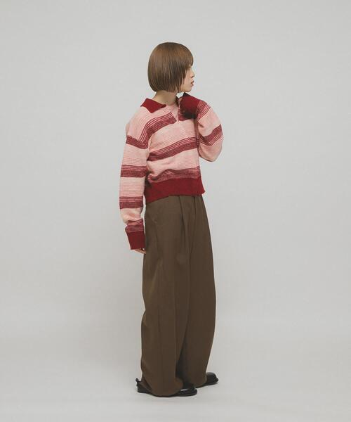 KBF（ケイビーエフ）の「グラデーションボーダーカーディガン（カーディガン/ボレロ・レディース・レッド系その他/ブルー系その他/ブラック系その他・ONE）」の8枚目の写真