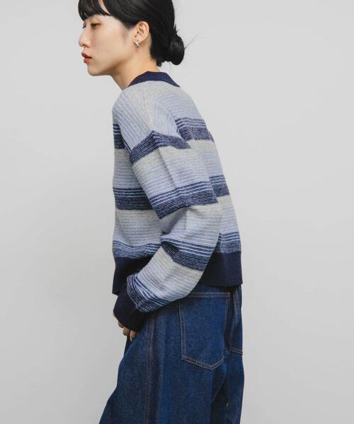 KBF（ケイビーエフ）の「グラデーションボーダーカーディガン（カーディガン/ボレロ・レディース・レッド系その他/ブルー系その他/ブラック系その他・ONE）」の15枚目の写真