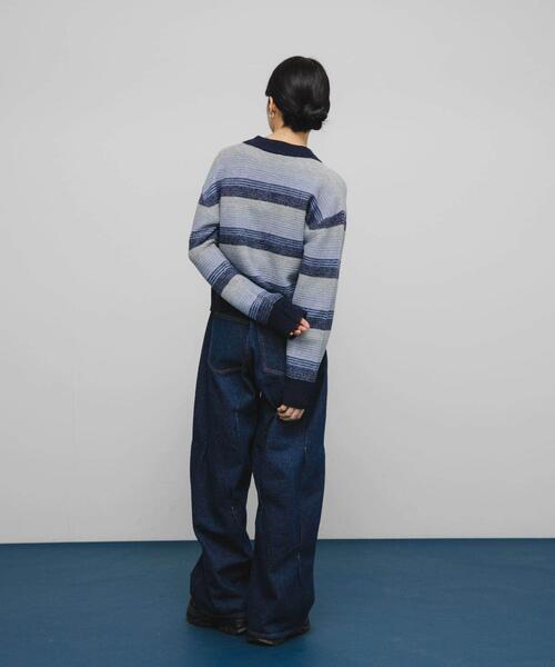 KBF（ケイビーエフ）の「グラデーションボーダーカーディガン（カーディガン/ボレロ・レディース・レッド系その他/ブルー系その他/ブラック系その他・ONE）」の17枚目の写真