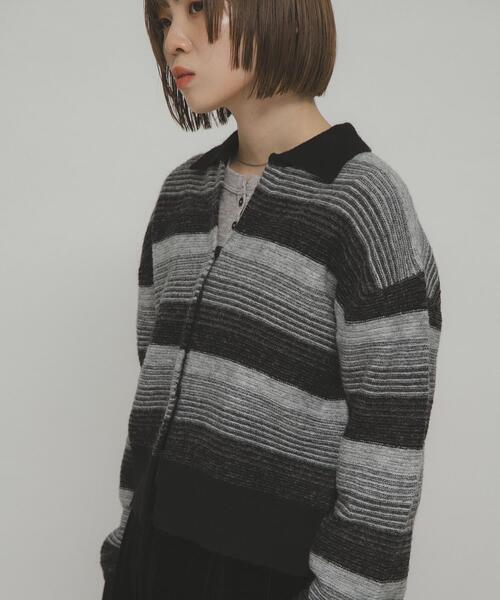 KBF（ケイビーエフ）の「グラデーションボーダーカーディガン（カーディガン/ボレロ・レディース・レッド系その他/ブルー系その他/ブラック系その他・ONE）」の20枚目の写真