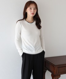 レイヤードデザインロングTシャツ