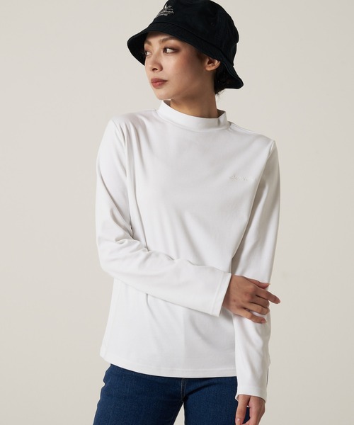 Eddie Bauer(エディーバウアー)の「スムース タートル 長袖 モックネック(Tシャツ/カットソー・レディース・ブラック/ホワイト/カーキブラウン・S/M/L/XL)」の2枚目の写真