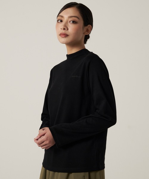 Eddie Bauer(エディーバウアー)の「スムース タートル 長袖 モックネック(Tシャツ/カットソー・レディース・ブラック/ホワイト/カーキブラウン・S/M/L/XL)」の9枚目の写真