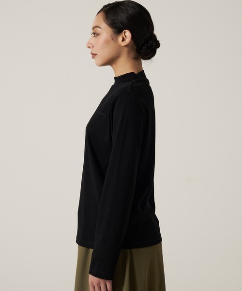 Eddie Bauer(エディーバウアー)の「スムース タートル 長袖 モックネック(Tシャツ/カットソー・レディース・ブラック/ホワイト/カーキブラウン・S/M/L/XL)」の10枚目の写真
