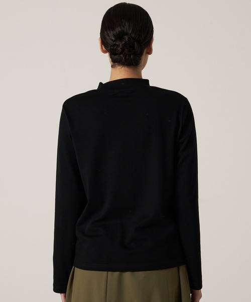 Eddie Bauer(エディーバウアー)の「スムース タートル 長袖 モックネック(Tシャツ/カットソー・レディース・ブラック/ホワイト/カーキブラウン・S/M/L/XL)」の11枚目の写真