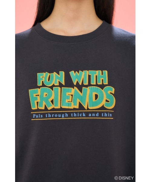 Disney SERIES CREATED by MUS(ディズニーシリーズクリエイテッドバイエムユーエス)の「MD ALPHABET Tシャツ(Tシャツ/カットソー・レディース・ホワイト/ピンク/ベージュ/パープル/ブラック/ブルー・FREE)」の20枚目の写真