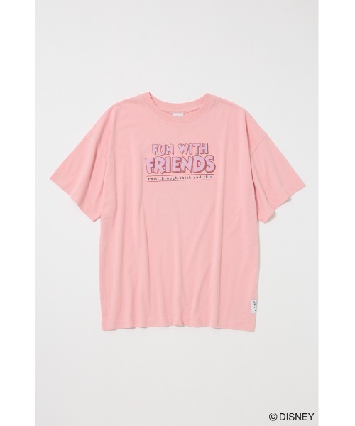 Disney SERIES CREATED by MUS(ディズニーシリーズクリエイテッドバイエムユーエス)の「MD ALPHABET Tシャツ(Tシャツ/カットソー・レディース・ホワイト/ピンク/ベージュ/パープル/ブラック/ブルー・FREE)」の15枚目の写真