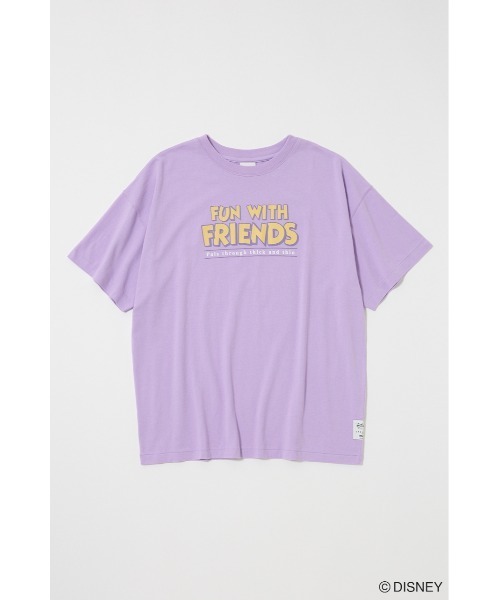 Disney SERIES CREATED by MUS(ディズニーシリーズクリエイテッドバイエムユーエス)の「MD ALPHABET Tシャツ(Tシャツ/カットソー・レディース・ホワイト/ピンク/ベージュ/パープル/ブラック/ブルー・FREE)」の14枚目の写真