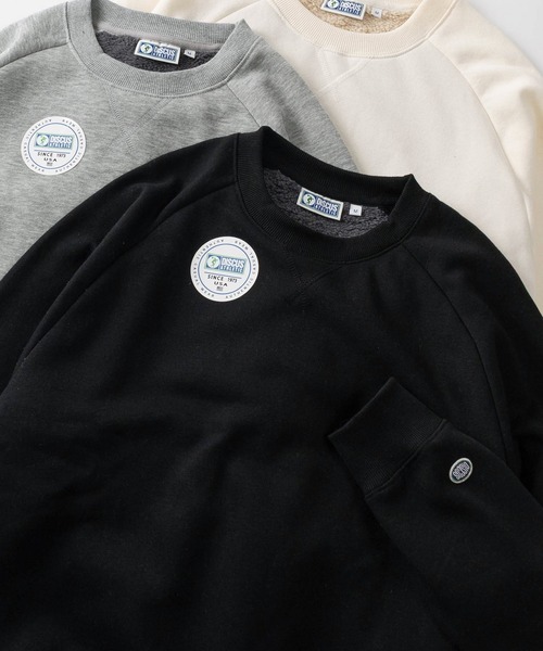 DISCUS（ディスカス）の「【71】【DISCUS/ディスカス】ブランドロゴ ワンポイント 裏ボア スウェット（スウェット・レディース・アイボリー/ブルー/グレー/ピンク/ネイビー/ブラック/ベージュ/アッシュグレー・M/L/XL）」の3枚目の写真