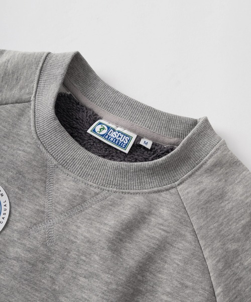 DISCUS（ディスカス）の「【71】【DISCUS/ディスカス】ブランドロゴ ワンポイント 裏ボア スウェット（スウェット・レディース・アイボリー/ブルー/グレー/ピンク/ネイビー/ブラック/ベージュ/アッシュグレー・M/L/XL）」の12枚目の写真