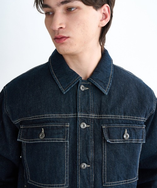 ELEMENT(エレメント)の「ELEMENT メンズ TRUCKER DENIM ジャケット 【2025年秋冬モデル】/エレメント薄中綿デニムジャケット(デニムジャケット・メンズ・インディゴブルー・LARGE/X-LARGE/MEDIUM)」の4枚目の写真