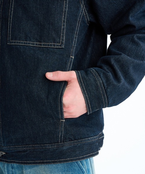 ELEMENT(エレメント)の「ELEMENT メンズ TRUCKER DENIM ジャケット 【2025年秋冬モデル】/エレメント薄中綿デニムジャケット(デニムジャケット・メンズ・インディゴブルー・LARGE/X-LARGE/MEDIUM)」の6枚目の写真