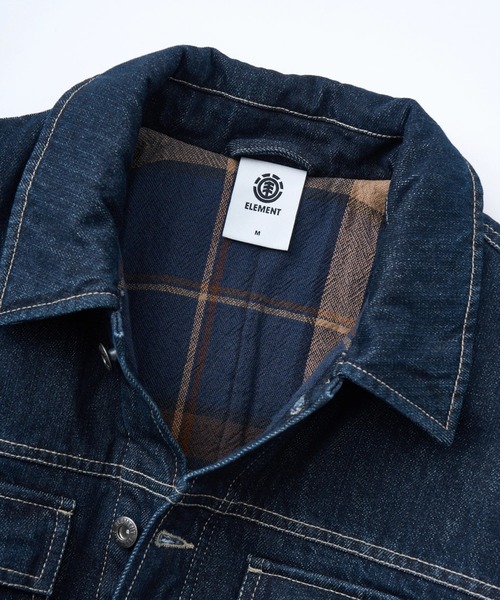 ELEMENT(エレメント)の「ELEMENT メンズ TRUCKER DENIM ジャケット 【2025年秋冬モデル】/エレメント薄中綿デニムジャケット(デニムジャケット・メンズ・インディゴブルー・LARGE/X-LARGE/MEDIUM)」の10枚目の写真