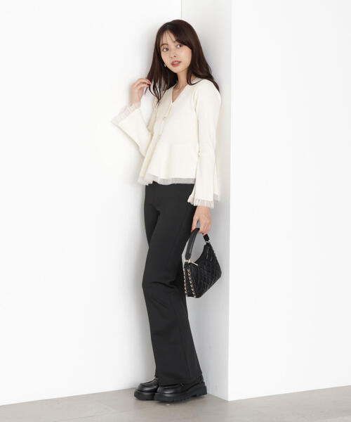 PROPORTION BODY DRESSING（プロポーションボディドレッシング）の「カットフレアーパンツ / 1215230001（その他パンツ・レディース・ブラック/ホワイト系その他・MEDIUM/P/S）」の19枚目の写真