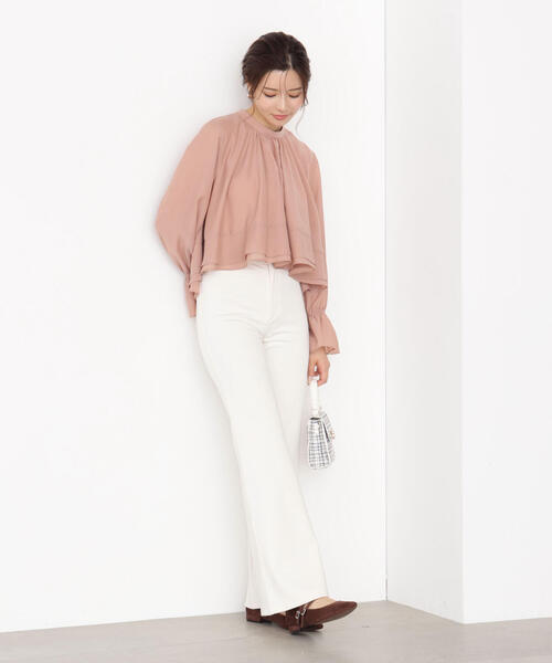 PROPORTION BODY DRESSING（プロポーションボディドレッシング）の「カットフレアーパンツ / 1215230001（その他パンツ・レディース・ブラック/ホワイト系その他・MEDIUM/P/S）」の9枚目の写真