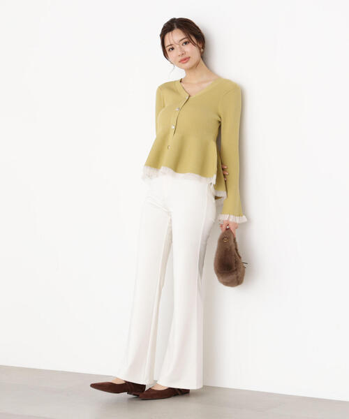 PROPORTION BODY DRESSING（プロポーションボディドレッシング）の「カットフレアーパンツ / 1215230001（その他パンツ・レディース・ブラック/ホワイト系その他・MEDIUM/P/S）」の12枚目の写真