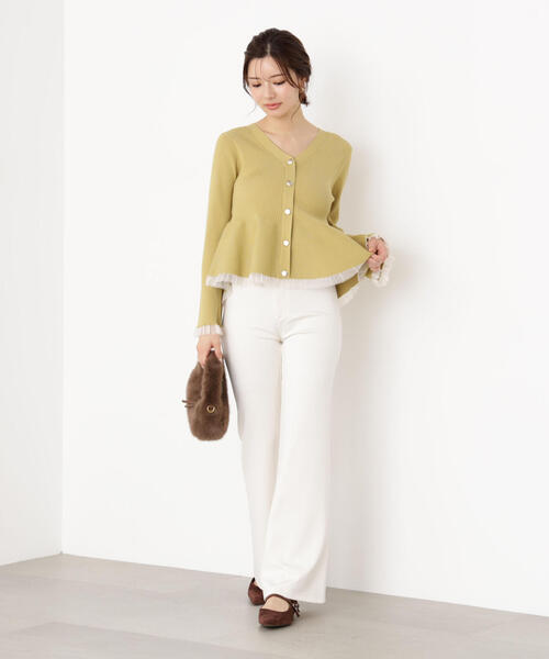 PROPORTION BODY DRESSING（プロポーションボディドレッシング）の「カットフレアーパンツ / 1215230001（その他パンツ・レディース・ブラック/ホワイト系その他・MEDIUM/P/S）」の13枚目の写真