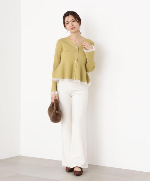 PROPORTION BODY DRESSING（プロポーションボディドレッシング）の「カットフレアーパンツ / 1215230001（その他パンツ・レディース・ブラック/ホワイト系その他・MEDIUM/P/S）」の14枚目の写真