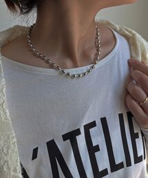 DouDou | 【インフルエンサー SAKURA企画】アレルギー対応 オーバルチェーンネックレス(ネックレス)