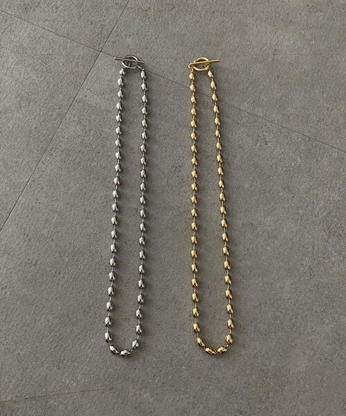 DouDou（ドゥドゥ）の「【インフルエンサー SAKURA企画】アレルギー対応 オーバルチェーンネックレス（ネックレス・レディース・シルバー/ゴールド・FREE）」の4枚目の写真