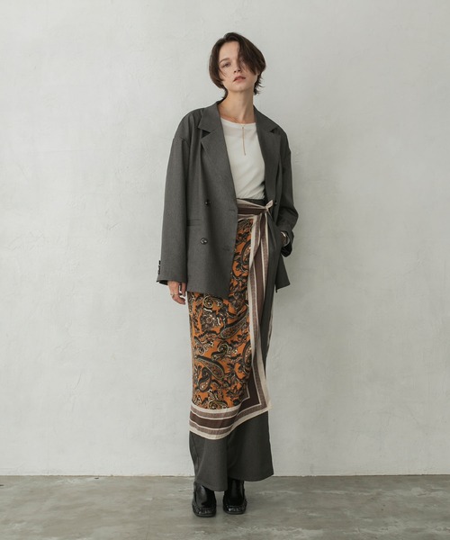 forksy.（フォルクシー）の「【forksy.】袖シャーリング ベロアシアートップス（Tシャツ/カットソー・レディース・ブラウン/チャコールグレー/アイボリー/ブラック/カーキ・FREE）」の13枚目の写真