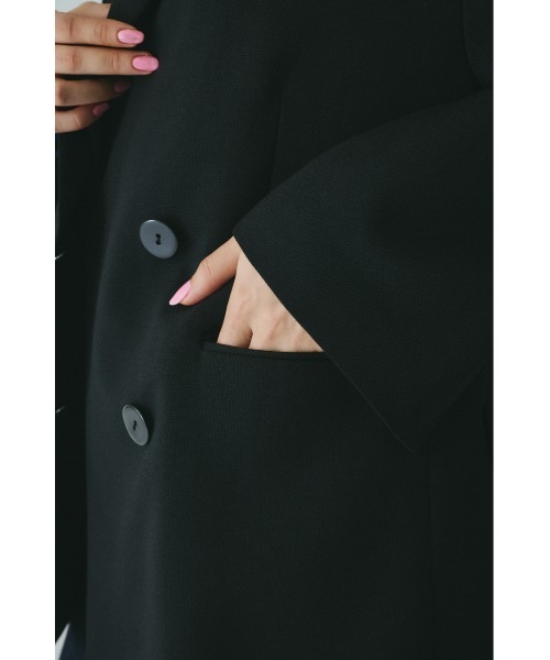 HeRIN.CYE(ヘリンドットサイ)の「Big silhouette jacket ビッグシルエットジャケット(その他アウター・レディース・ブラウン/グレー/ブラック・FREE)」の22枚目の写真