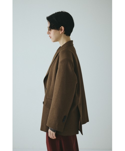 HeRIN.CYE(ヘリンドットサイ)の「Big silhouette jacket ビッグシルエットジャケット(その他アウター・レディース・ブラウン/グレー/ブラック・FREE)」の18枚目の写真
