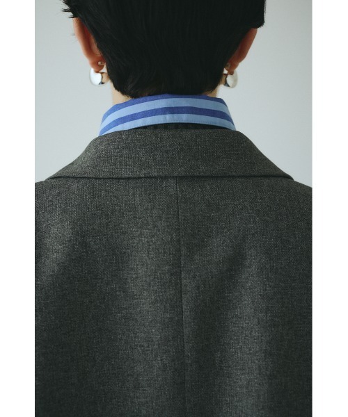 HeRIN.CYE(ヘリンドットサイ)の「Big silhouette jacket ビッグシルエットジャケット(その他アウター・レディース・ブラウン/グレー/ブラック・FREE)」の11枚目の写真