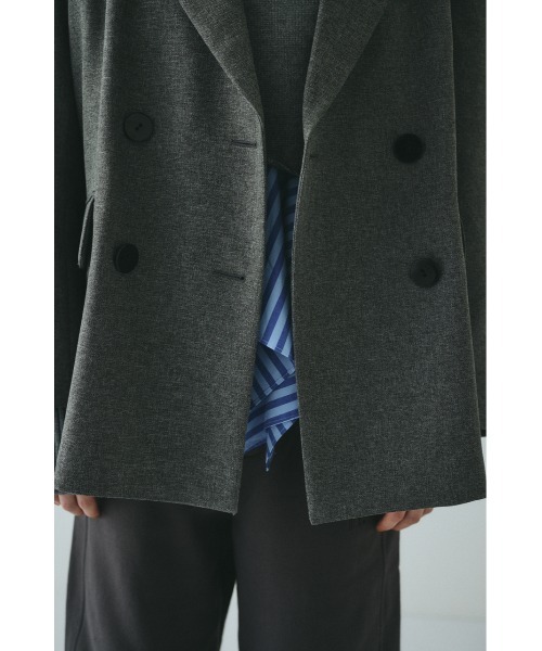 HeRIN.CYE(ヘリンドットサイ)の「Big silhouette jacket ビッグシルエットジャケット(その他アウター・レディース・ブラウン/グレー/ブラック・FREE)」の10枚目の写真