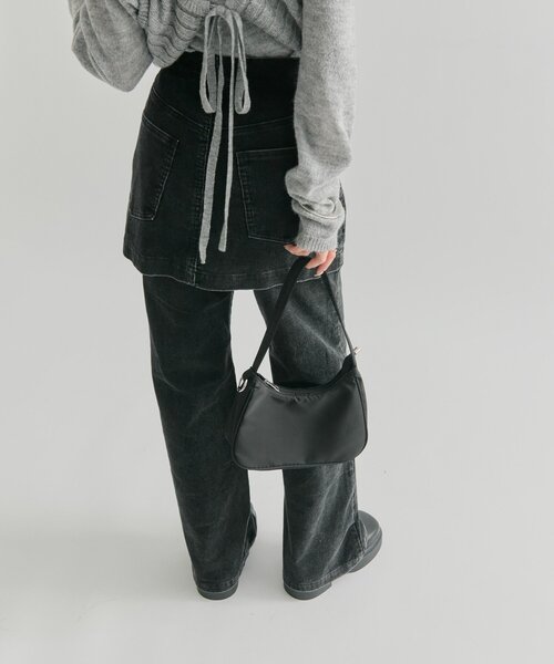 mystic（ミスティック）の「レイヤードコーデュロイパンツ（その他パンツ・レディース・ブラウン/ブラック/グレー・2/1）」の21枚目の写真