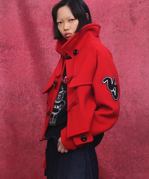 試着のみ美品　Rumche ダッフルコート　ブラック　ラムシェ 試着のみ美品 Rumche ダッフルコート ブラック ラムシェ Rumche