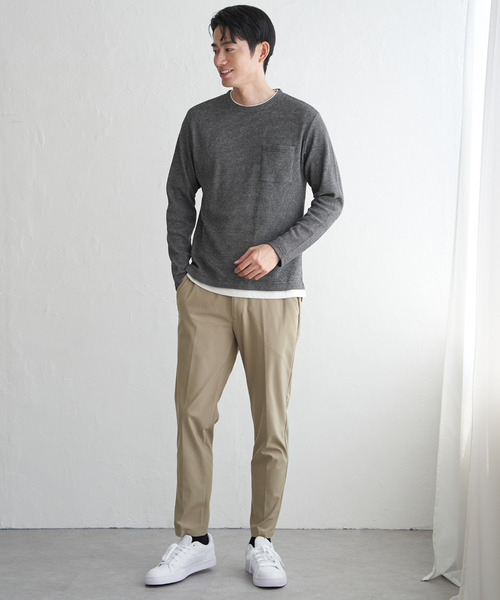 ikka(イッカ)の「GOKU楽パンツ EASY STRETCH テーパード(その他パンツ・メンズ・グレー/ベージュ/ネイビー/ブラック・XL/L/M/S)」の16枚目の写真