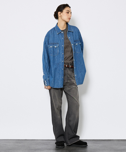 Johnbull（ジョンブル）の「【JOHNBULL/ ジョンブル】ウェスタンデニムシャツ/ダンガリーシャツ（シャツ/ブラウス・メンズ・インディゴブルー・M/L/XL）」の3枚目の写真