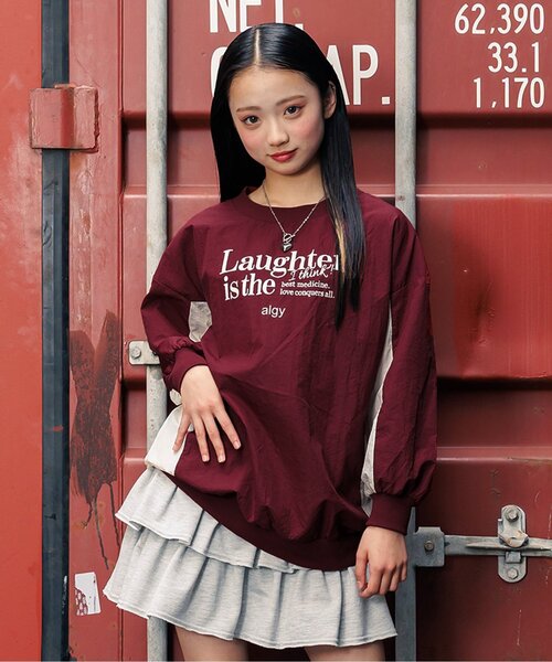 algy(アルジー)の「ゲームBIGトップス(Tシャツ/カットソー・キッズ・ネイビー/ブラック/エンジ・XX-SMALL/X-SMALL/MEDIUM/SMALL)」の1枚目の写真