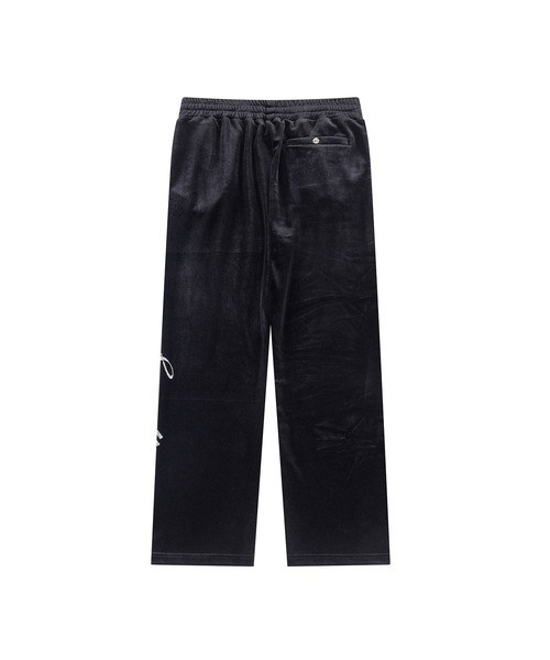 SUPPLIER(サプライヤー)の「トラックパンツ|Rhinestone Velour Track Pants|SUPPLIER(その他パンツ・メンズ・ブラック/グレー・MEDIUM/LARGE/SMALL/X-LARGE)」の3枚目の写真