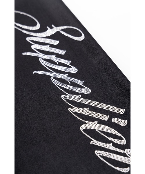 SUPPLIER(サプライヤー)の「トラックパンツ|Rhinestone Velour Track Pants|SUPPLIER(その他パンツ・メンズ・ブラック/グレー・MEDIUM/LARGE/SMALL/X-LARGE)」の4枚目の写真