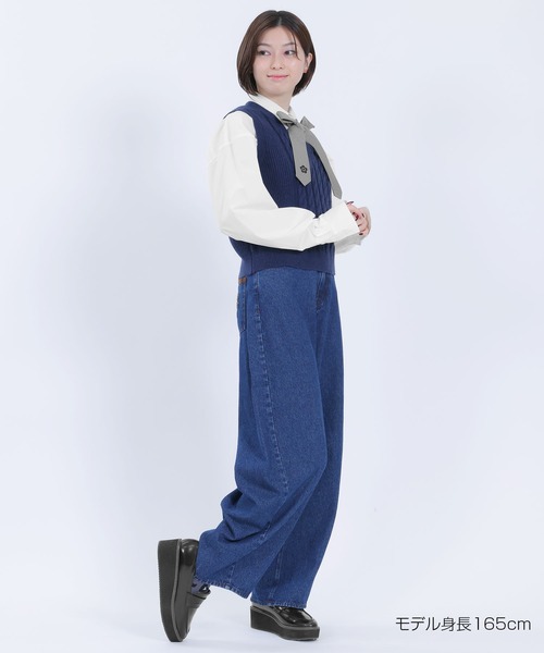 MARY QUANT(マリークワント)の「ケーブルベスト プルオーバー(ベスト・レディース・アイボリー/レッド/ネイビー・M)」の12枚目の写真