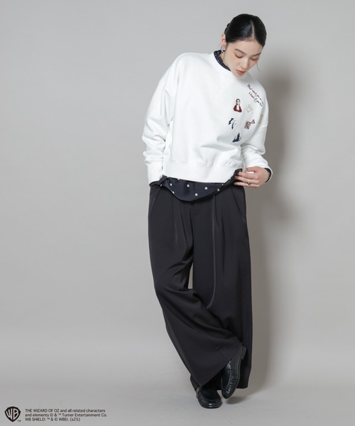 NANO universe（ナノユニバース）の「THE WIZARD OF OZ 刺繍スウェットトップス（スウェット・レディース・グレー/ホワイト・FREE）」の10枚目の写真