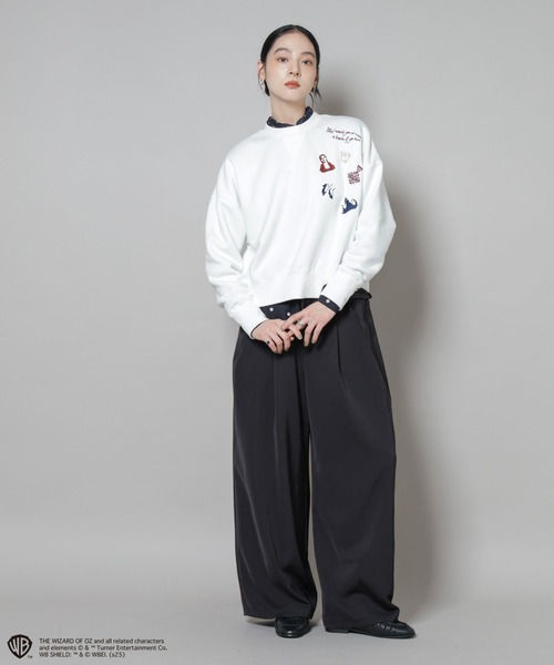 NANO universe（ナノユニバース）の「THE WIZARD OF OZ 刺繍スウェットトップス（スウェット・レディース・グレー/ホワイト・FREE）」の9枚目の写真