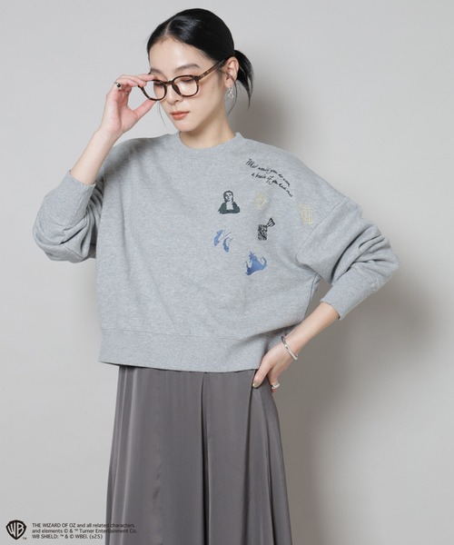 NANO universe（ナノユニバース）の「THE WIZARD OF OZ 刺繍スウェットトップス（スウェット・レディース・グレー/ホワイト・FREE）」の12枚目の写真