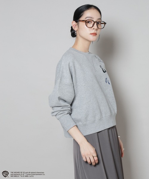 NANO universe（ナノユニバース）の「THE WIZARD OF OZ 刺繍スウェットトップス（スウェット・レディース・グレー/ホワイト・FREE）」の13枚目の写真